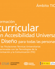 portada de la Guía “Formación curricular en Accesibilidad y DpT en Titulaciones Técnicas relacionadas con las TIC